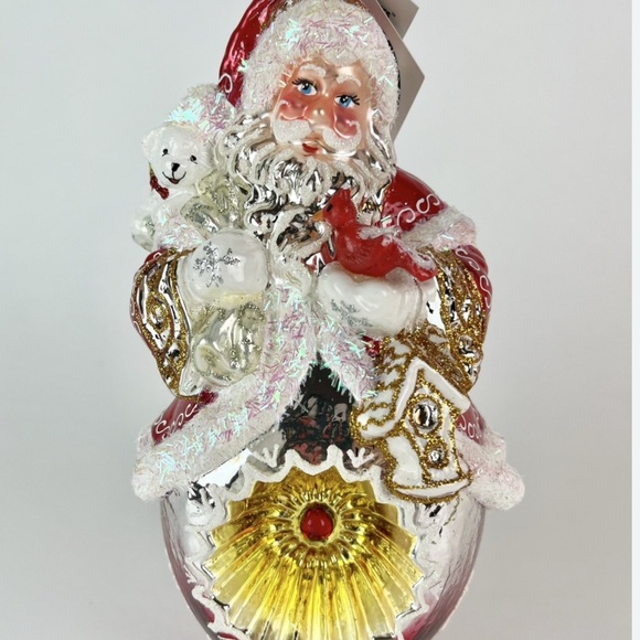Heartfully Yours By Radko PAPA CLAUS Santa Glass Christmas Limited Edition - Picture 4 of 5